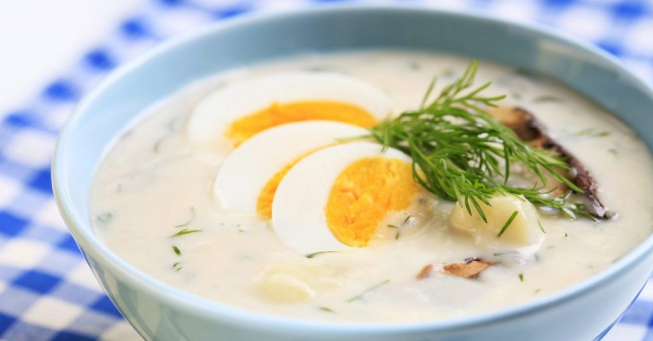 Sour cream soup